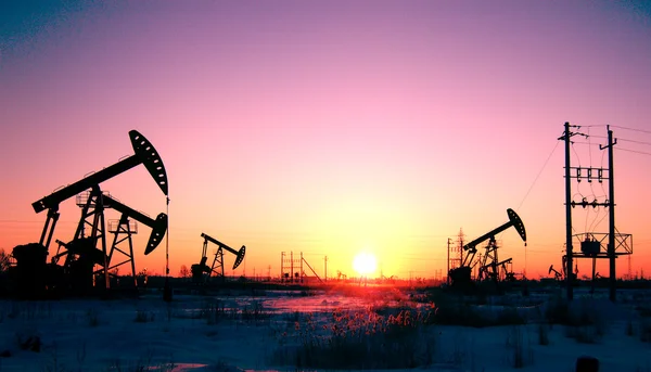 Daqing oil field in China, northeast China, — Stock Photo, Image