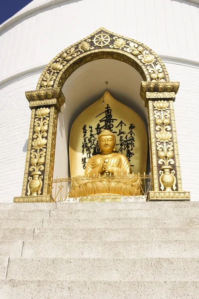 Bouddha du monde paix pagode, nepal, pokhara — Photo