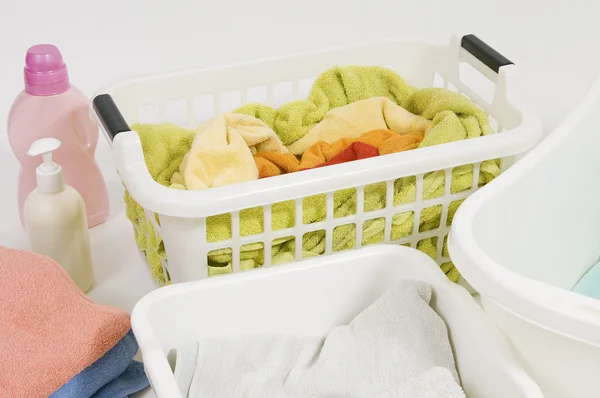 Wash colored laundry — Stock Photo, Image