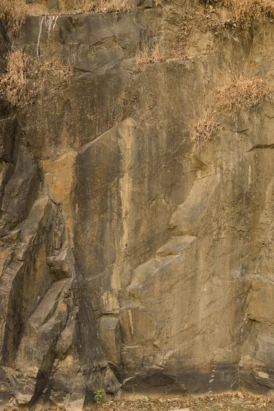 Brown rock texture. Stone background — Stock Photo, Image