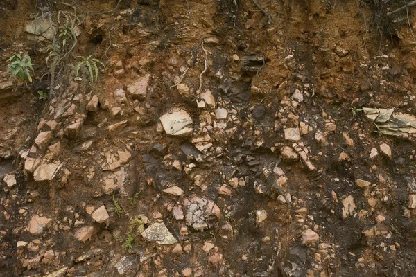 Textura de rocha marrom. Fundo de pedra — Fotografia de Stock