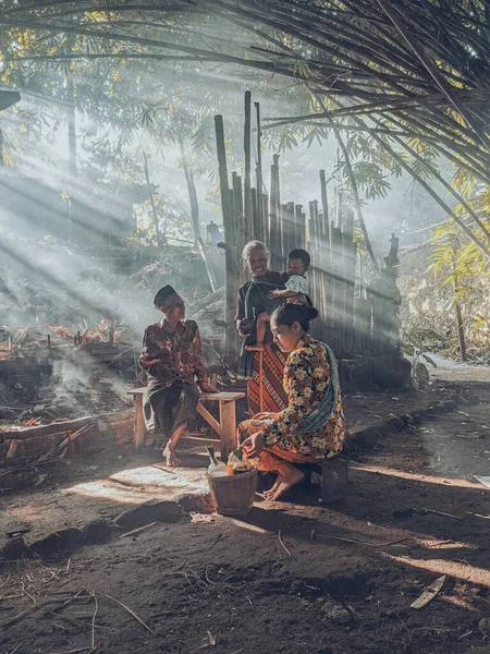 Yogyakarta Indonesia Mayo 2022 Jamu Seller Yogyakarta Jamu Una Bebida — Foto de Stock