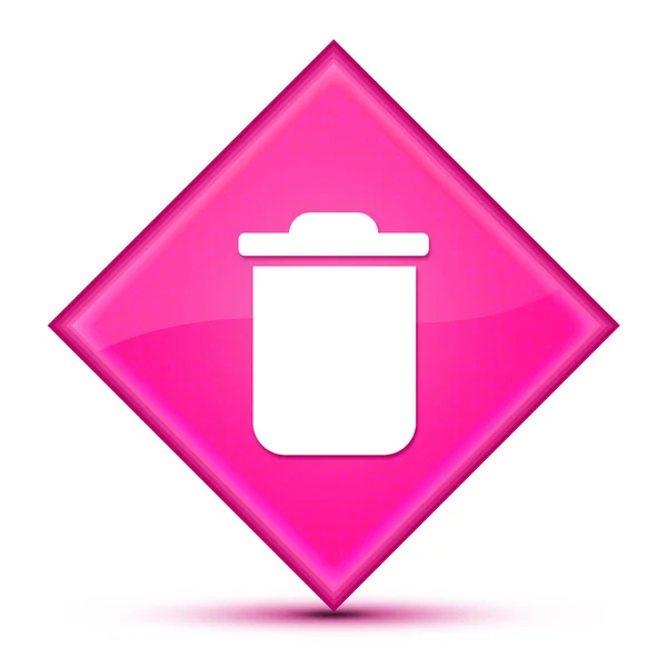 Delete Icon Isolated Special Pink Diamond Button Abstract Illustration — Stock Photo, Image