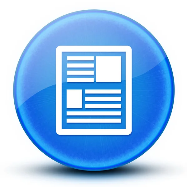 News Eyeball Glossy Elegant Blue Button Abstract Illustration — Stock Photo, Image