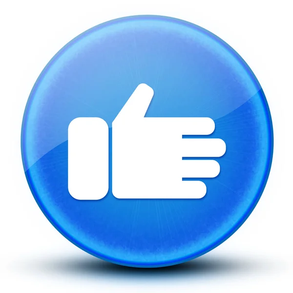 Eyeball Glossy Elegant Blue Button Abstract Illustration — Stock Photo, Image