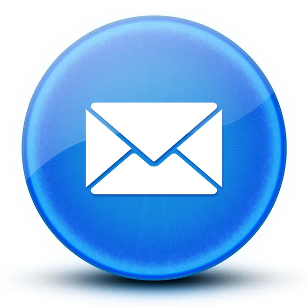 Inbox Eyeball Glossy Elegant Blue Button Abstract Illustration — Stock Photo, Image