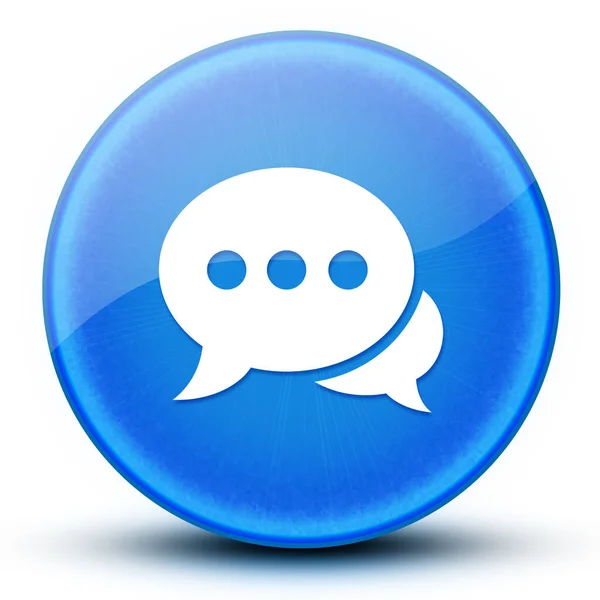 Message Eyeball Glossy Elegant Blue Button Abstract Illustration — Stock Photo, Image