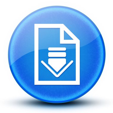 Belge göz kamaştırıcı parlak mavi yuvarlak düğme soyut illüstrasyonunu indir