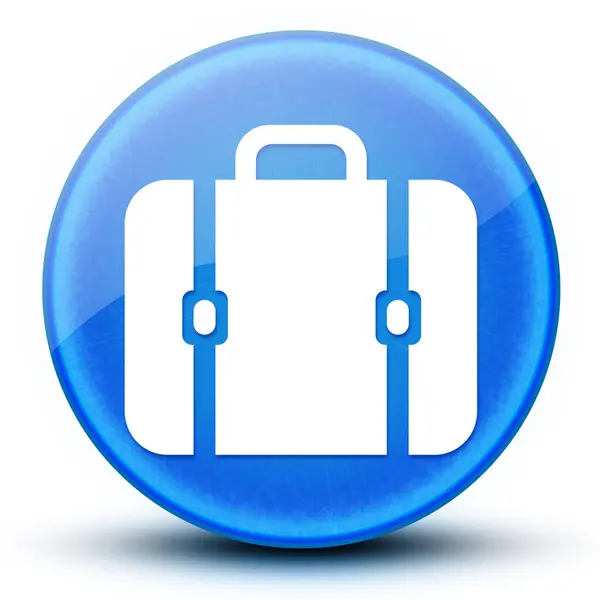 Τσάντα Eyeball Γυαλιστερό Κομψό Μπλε Στρογγυλό Κουμπί Αφηρημένη Εικόνα — Φωτογραφία Αρχείου