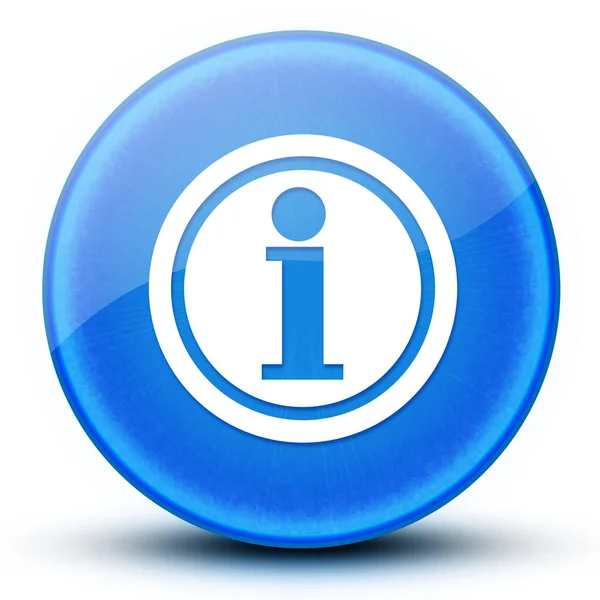 信息眼球光滑典雅的蓝色圆形按钮摘要插图 — 图库照片