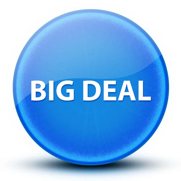 Big Deal Szemgolyó Fényes Elegáns Kék Kerek Gomb Elvont Illusztráció — Stock Fotó