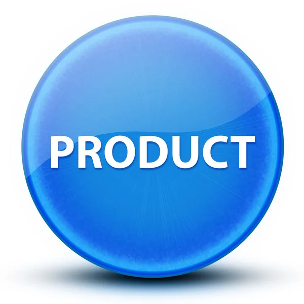Produkt Augapfel Glänzend Elegant Blau Runde Taste Abstrakte Illustration — Stockfoto