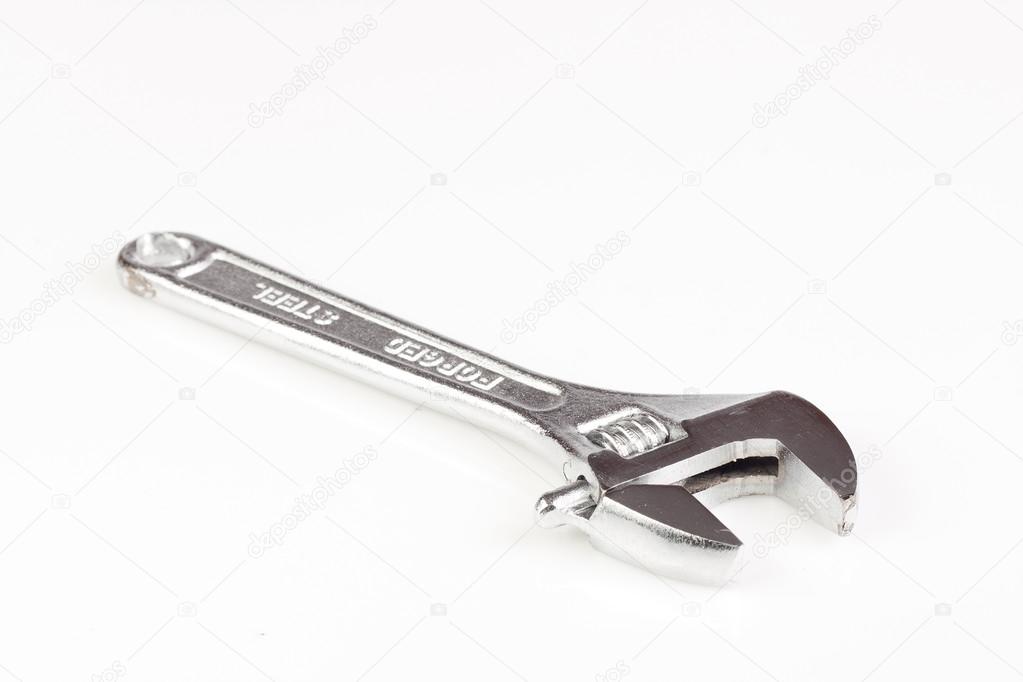 Spanner isolated on white background.