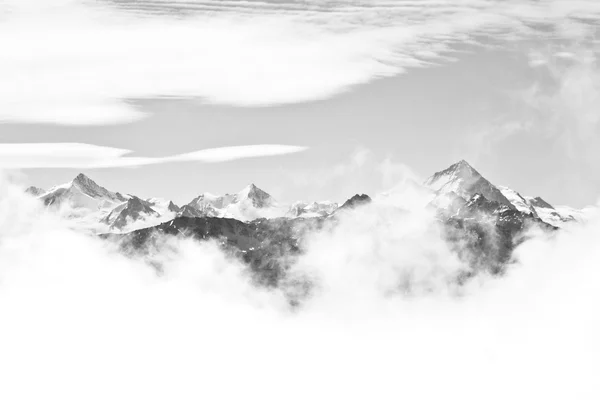 Alpen landschap. Stockfoto