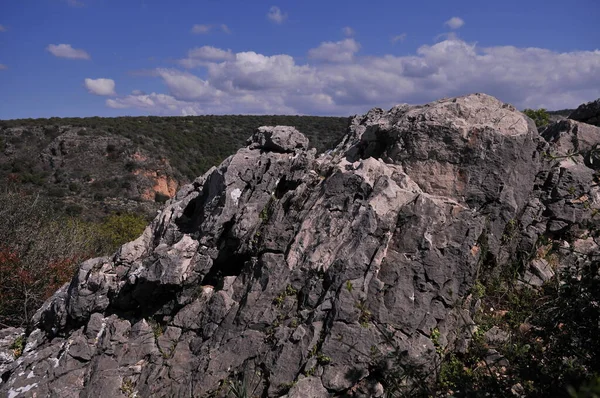 Alta Galilea Montagne Paesaggio Montfort Fortezza Parco Nazionale Bellissimo Paesaggio — Foto Stock