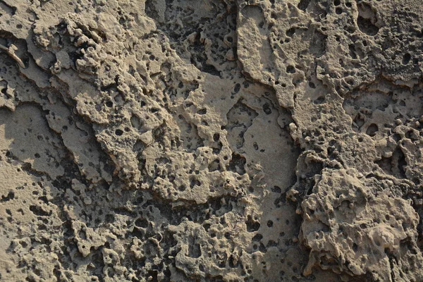 Kurkar Sandstone Formations Close Mediterranean Sea Coastline — Stock Photo, Image