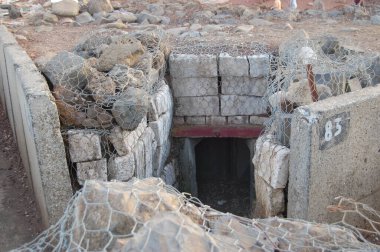 İsrail ve Suriye sınırındaki askeri sığınak erişim noktası, Golan yüksekliği