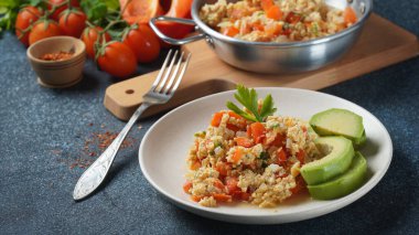 Revoltillo de Huevos, Dominicana usulü omlet.