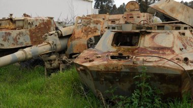 Paslı Sovyet savaş araçları ve silahları İsrail Ordusu tarafından hedef alındı..