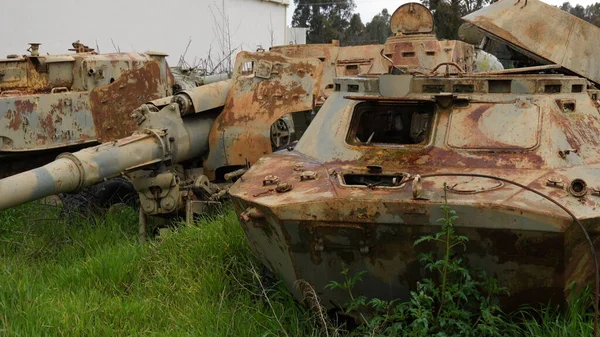 Paslı Sovyet savaş araçları ve silahları İsrail Ordusu tarafından hedef alındı..