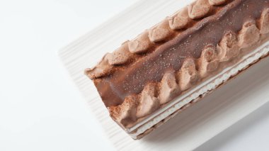 Çikolata ve vanilya aromalı sebze aromalı dondurma.