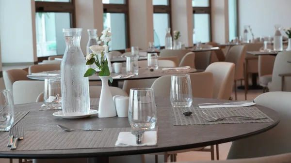 Interior Design Hotel Dining Restaurant — стоковое фото