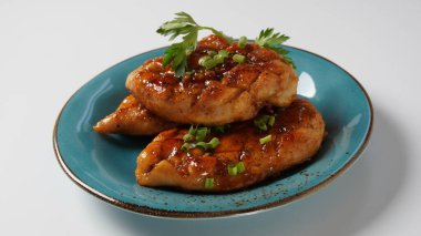Glazed Chicken breast in a honey Sweet and Sour marinade