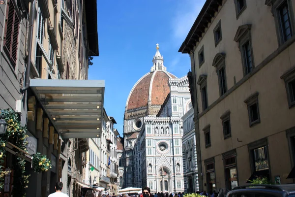 Fachada Florence Catedral Com Cúpula Toscana Itália — Fotografia de Stock