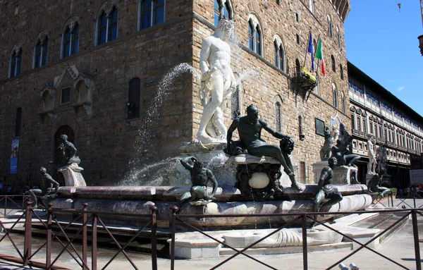 Vislumbres Piazza Della Signoria Squar Florência Itália — Fotografia de Stock