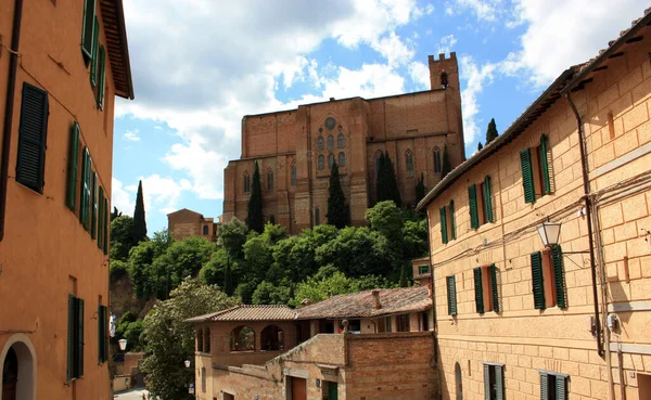 External Walls Monument Church San Domenico Narrow Streets Enchanting Medieval —  Fotos de Stock