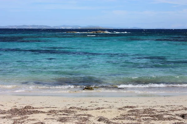 Sunny Day Beach Holiday Balearic Islands Blue Sea Spain — ストック写真