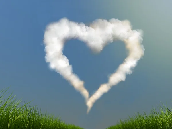 Heart on the sky — Stock Photo, Image