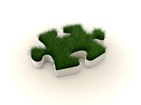 Puzzle grass — Stock Photo, Image