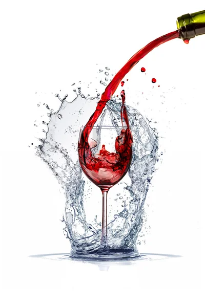 Víno a sklo — Stock fotografie