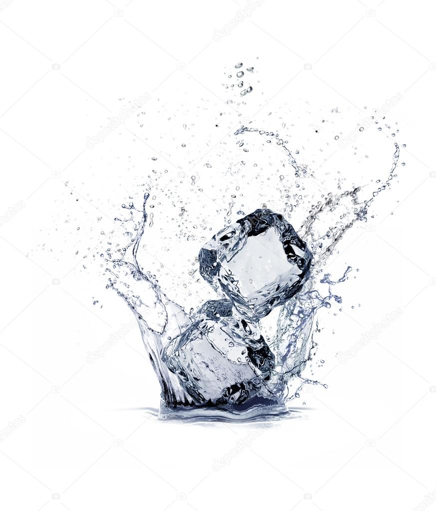 Ice and water