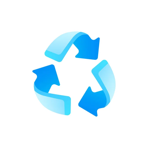 Reciclar Ícone Ilustração Vetor — Fotografia de Stock