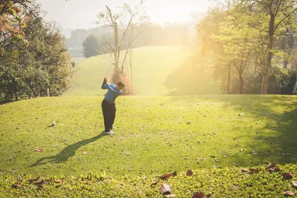 Borrão Homem Jogando Golfe — Fotografia de Stock