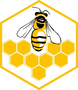 Vektör arı ve bal petekleri