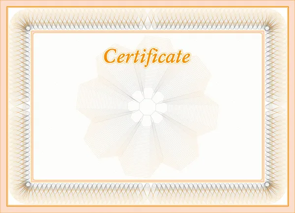 Certificate — Stock Vector