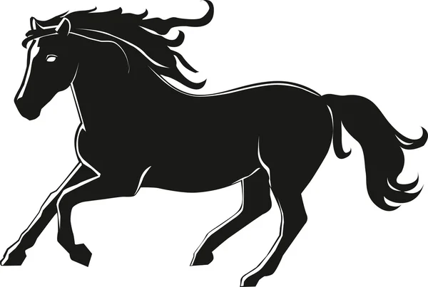 Cavalo de corrida — Vetor de Stock