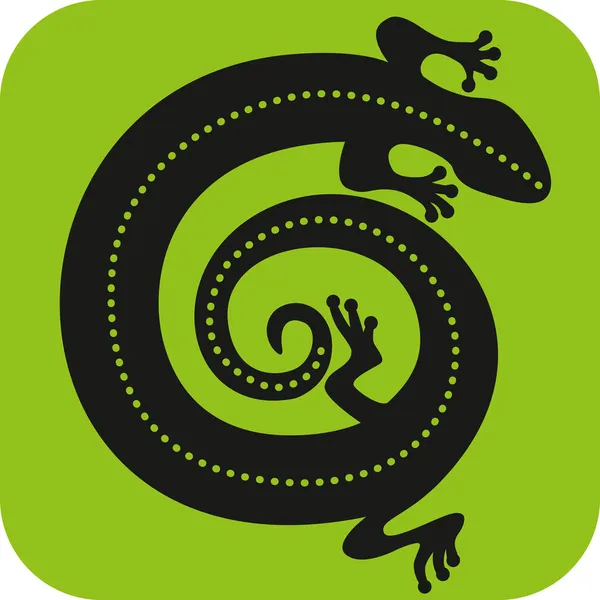 Gecko-Symbol — Stockvektor