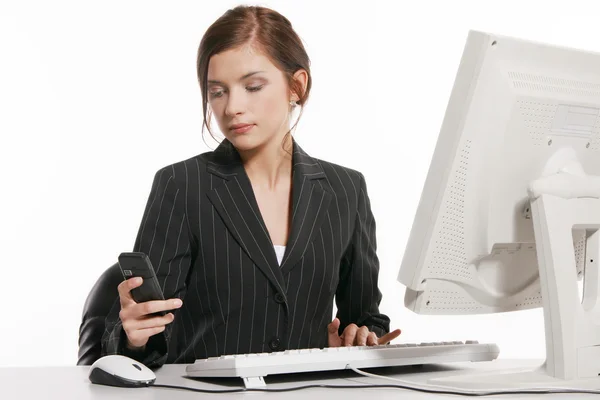 Young Businesswoman on the phone — Stock Photo, Image