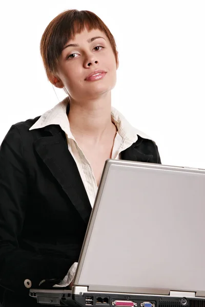 Businesswoman working at the computer — Stock Photo, Image