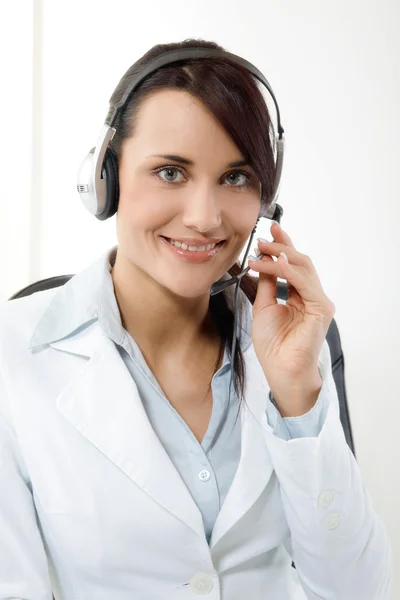 Beautiful customer support — Stock Photo, Image