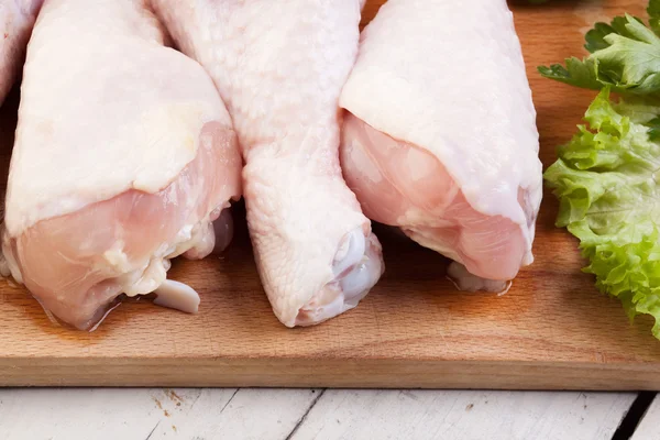 Palitos de pollo crudos — Foto de Stock