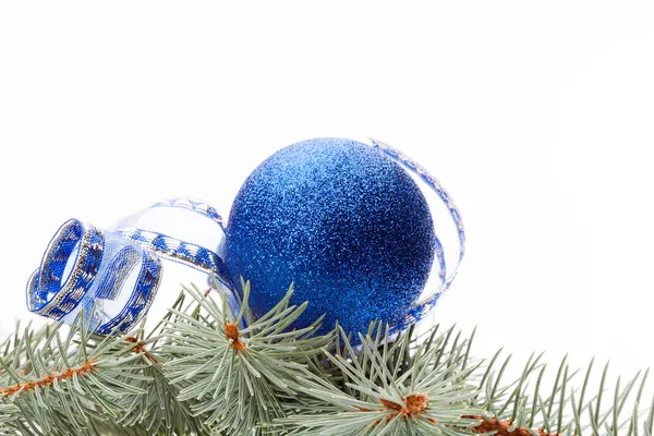 Bauble blu di Natale — Foto Stock