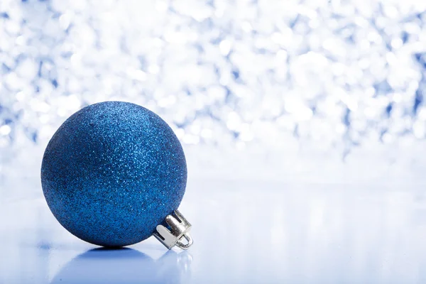 Mavi ses tonuyla Noel dekorasyon — Stok fotoğraf
