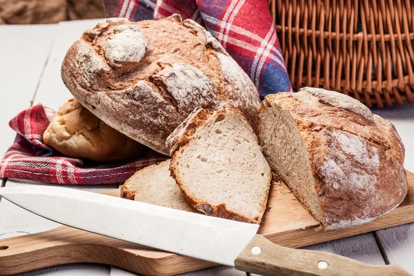 Snijd roggebrood — Stockfoto