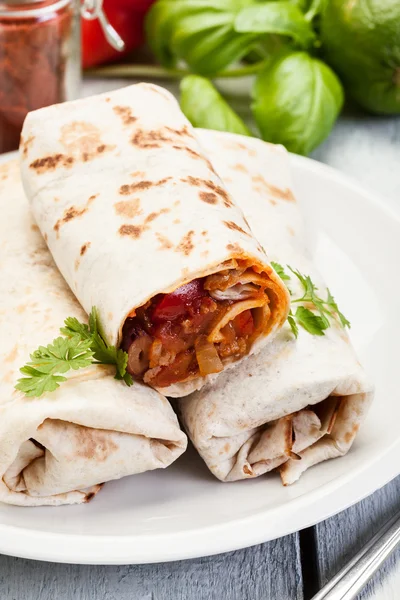 Mexican burritos — Stock Photo, Image
