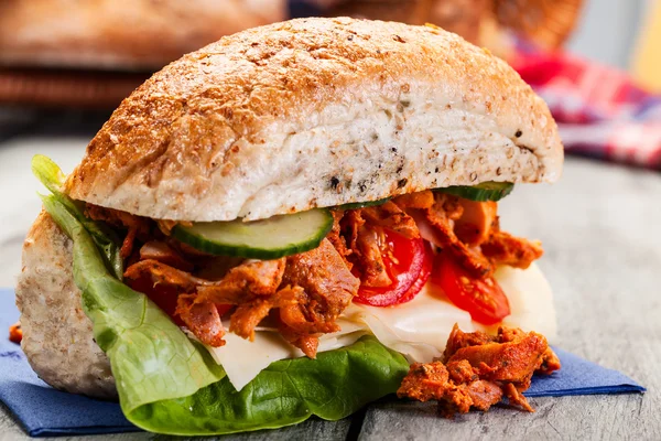 Kebab-Sandwich — Stockfoto